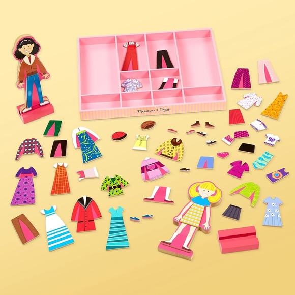 Melissa and Doug Abby & Emma Magnetic Dress-Up Set - Picture 2 of 16